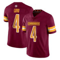 W.Commanders #4 Frankie Luvu Player Burgundy Limited Vapor Home Game Ddoa Stitched Jerseys