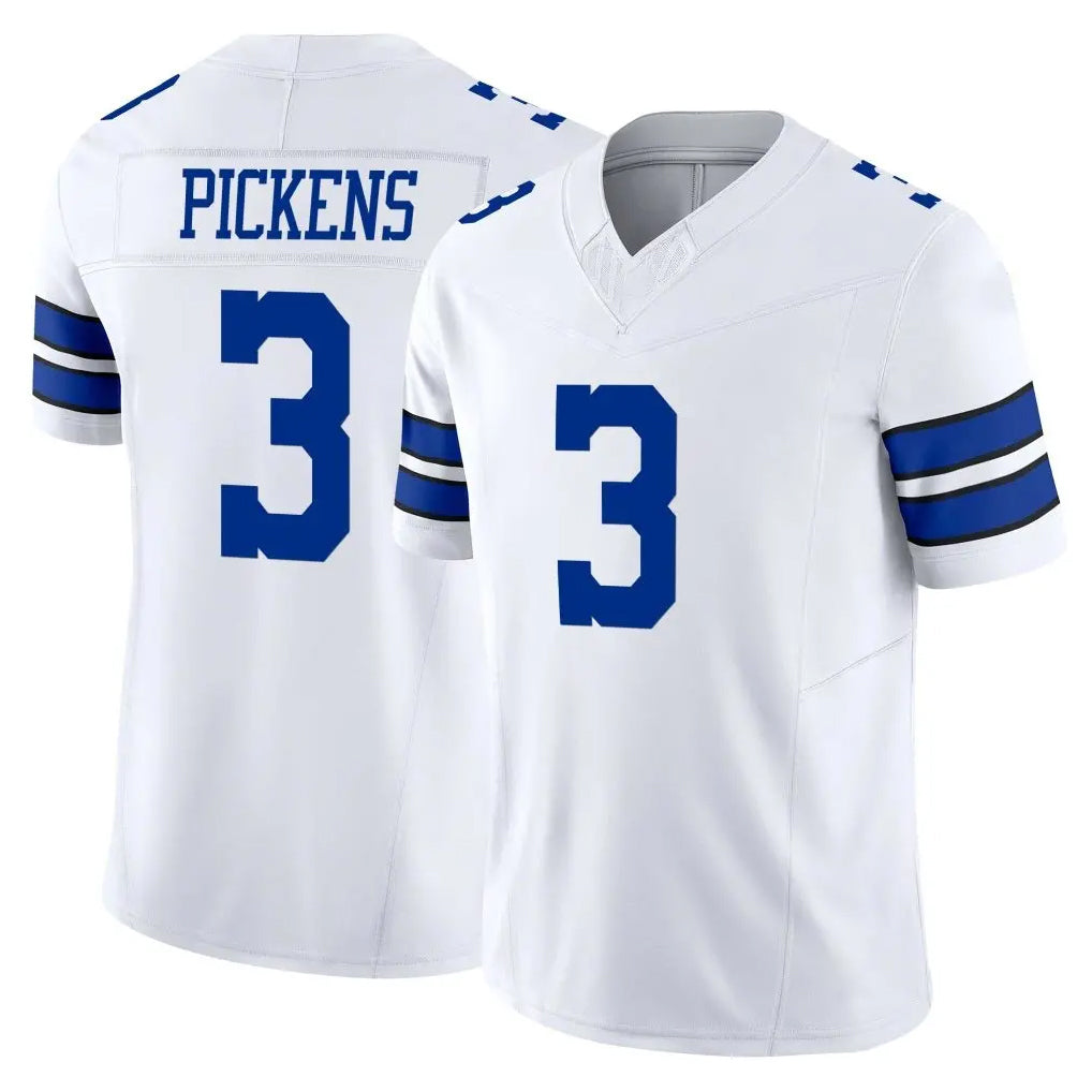 D.Cowboys #3 George Pickens Player White Limited Vapor F.U.S.E. Home Game Ddoa Stitched Jerseys