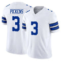 D.Cowboys #3 George Pickens Player White Limited Vapor F.U.S.E. Home Game Ddoa Stitched Jerseys