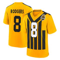 P.Steelers #8 Aaron Rodgers Player Gold Limited 1933 Throwback Home Game Ddoa Stitched Jerseys