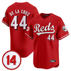 C.Reds #44 Elly De La Cruz Player Red Vapor Premier Limited Home Ddoa Stitched Jerseys