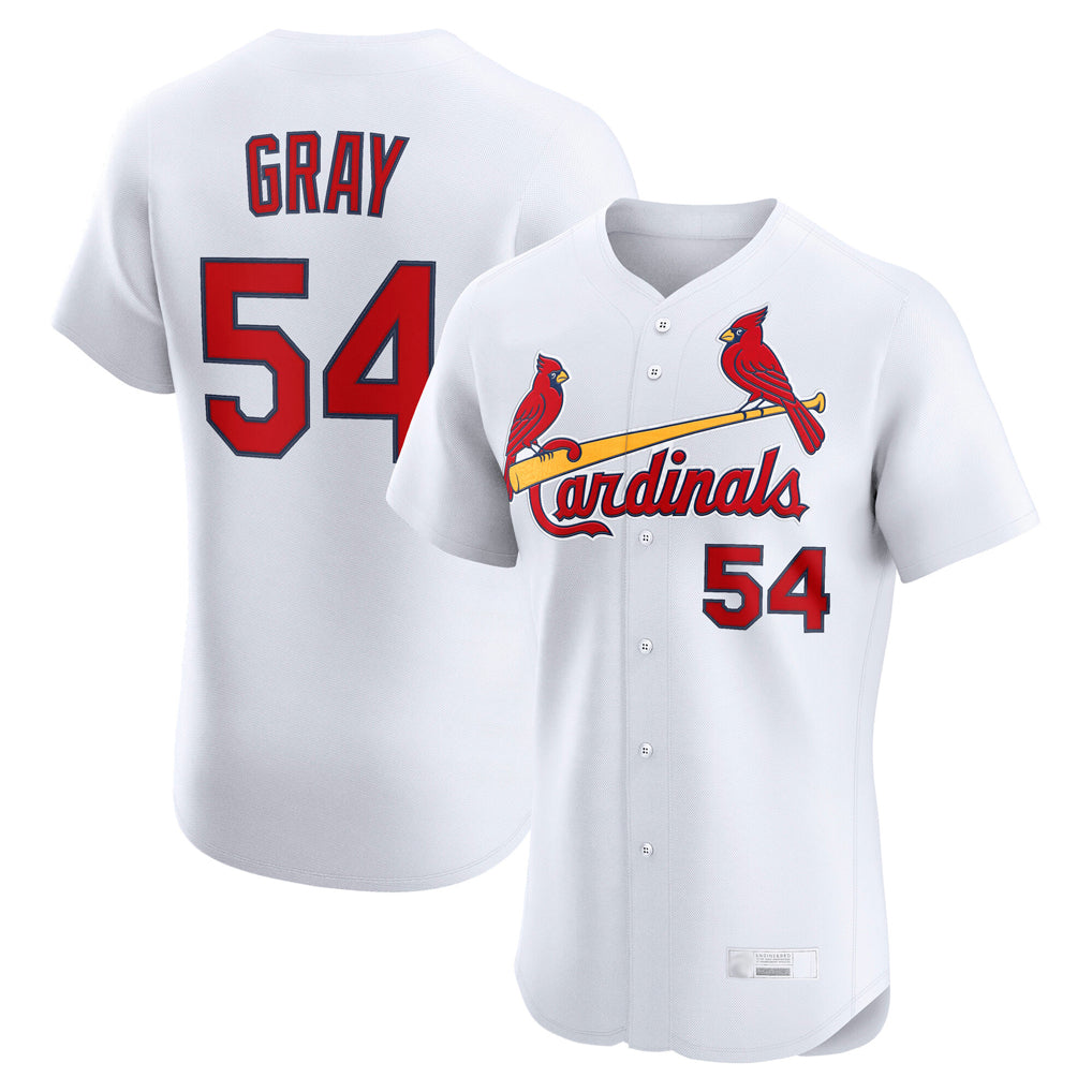 St. Louis Cardinals #54 Sonny Gray Player White Home Limited Elite Ddoa Stitched Jerseys