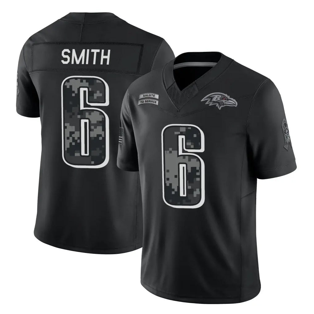 P.Eagles #6 DeVonta Smith Player Black Limited 2026 Salute to Service Home Game Ddoa Stitched Jerseys