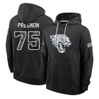 J.Jaguars #75 Emmanuel Pregnon Player 2026 Black Logo Pullover Hoodies Limited Game Ddoa Stitched Jerseys