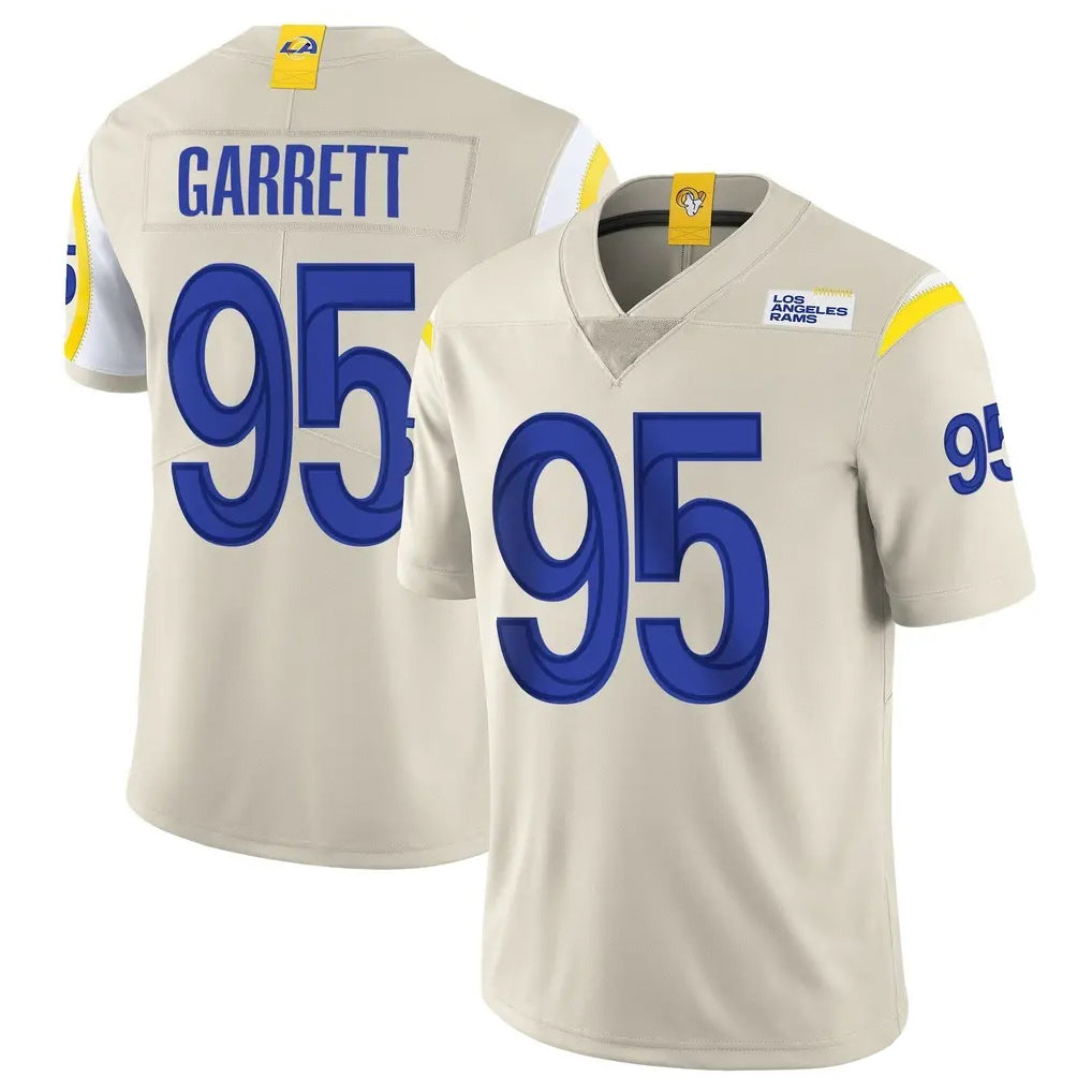 LA.Rams #95 Myles Garrett Player Bone Limited Vapor Home Game Ddoa Stitched Jerseys