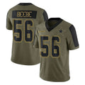 D.Cowboys #56 Cooper Beebe Player Olive Salute to Service Limited Home Game Ddoa Stitched Jerseys