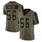 D.Cowboys #56 Cooper Beebe Player Olive Salute to Service Limited Home Game Ddoa Stitched Jerseys