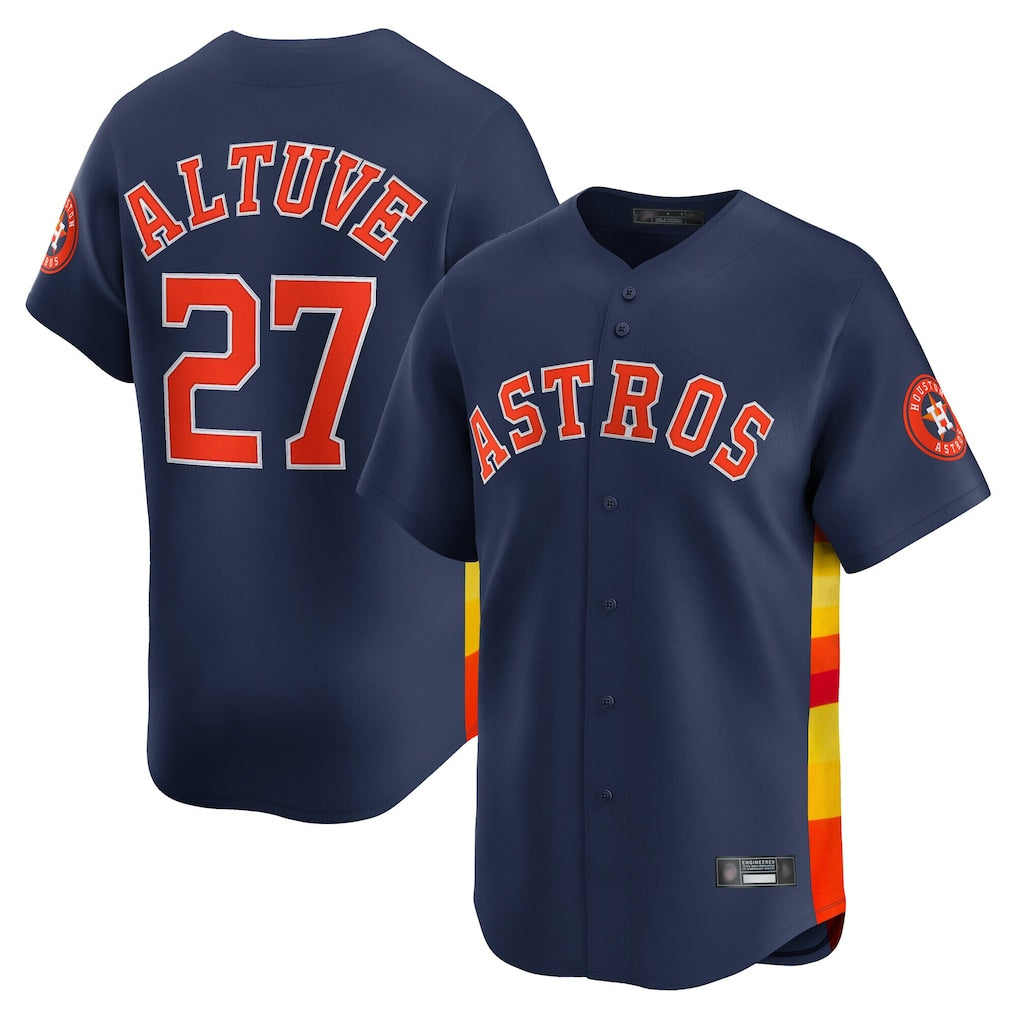 H.Astros #21 Yainer Diaz Player Navy Home Limited Ddoa Stitched Jerseys