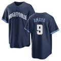 C.Cubs #9 Miguel Amaya Player Navy City Connect Home Game Ddoa Stitched Jerseys