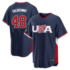 NY.Yankees #48 Paul Goldschmidt Player Navy USA 2026 World Classic Limited Game Ddoa Stitched Jerseys