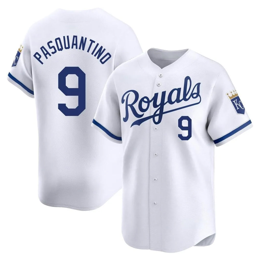KC.Royals #9 Vinnie Pasquantino Player White Alt Limited Home Ddoa Stitched Jerseys