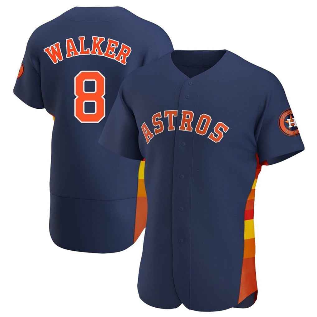 H.Astros #8 Christian Walker Player Navy Home Limited Elite Ddoa Stitched Jerseys