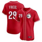 C.Reds #29 TJ Friedl Player Red Limited Elite Home Game Ddoa Stitched Jerseys