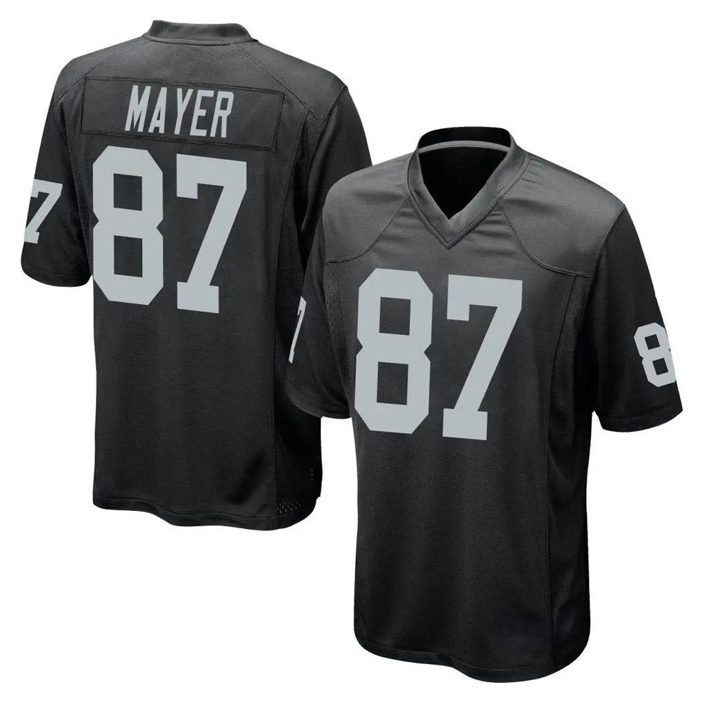 LV.Raiders #87 Michael Mayer Player Black Home Game Ddoa Stitched Jerseys