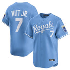 KC.Royals #7 Bobby Witt Jr. Player Light Blue Alt Limited Home Ddoa Stitched Jerseys