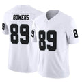 LV.Raiders #89 Brock Bowers Player White Limited Vapor F.U.S.E. Home Game Ddoa Stitched Jerseys