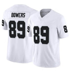 LV.Raiders #89 Brock Bowers Player White Limited Vapor F.U.S.E. Home Game Ddoa Stitched Jerseys
