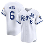 KC.Royals #6 Jonathan India Player White Alt Limited Home Ddoa Stitched Jerseys