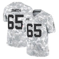 KC.Chiefs #65 Trey Smith Player Arctic Camo Salute To Service Limited Game Ddoa Stitched Jerseys