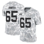 KC.Chiefs #65 Trey Smith Player Arctic Camo Salute To Service Limited Game Ddoa Stitched Jerseys