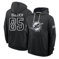 M.Dolphins #85 Greg Dulcich Player 2026 Black Logo Pullover Hoodies Limited Game Ddoa Stitched Jerseys