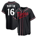 M.Twins #16 Austin Martin Player Black Fashion Out Home Limited Ddoa Stitched Jerseys