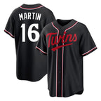 M.Twins #16 Austin Martin Player Black Fashion Out Home Limited Ddoa Stitched Jerseys