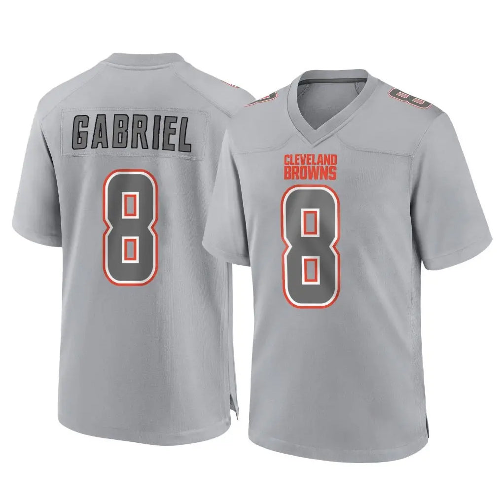 C.Browns #8 Dillon Gabriel Player Gray Atmosphere Fashion Game Ddoa Stitched Jerseys
