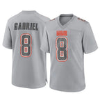 C.Browns #8 Dillon Gabriel Player Gray Atmosphere Fashion Game Ddoa Stitched Jerseys