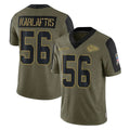 KC.Chiefs #56 George Karlaftis Player Olive Salute To Service Limited Game Ddoa Stitched Jerseys