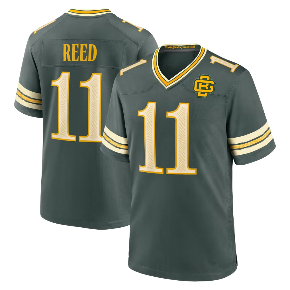 GB.Packers #11 Jayden Reed Player Green 2026 Rivalries Collection Home Game Ddoa Stitched Jerseys