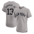 NY.Yankees #13 Jazz Chisholm Jr Player Gray Limited Elite Home Ddoa Stitched Jerseys