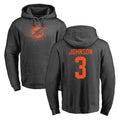 M.Dolphins #3 Chris Johnson Player Darkgray Pullover Hoodies Limited Ddoa Stitched Jerseys