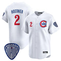 C.Cubs #2 Nico Hoerner Player White Vapor Premier Limited Home Ddoa Stitched Jerseys