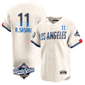 LA.Dodgers #11 Roki Sasaki Player Cream World Series City Connect Limited Home Ddoa Stitched Jerseys