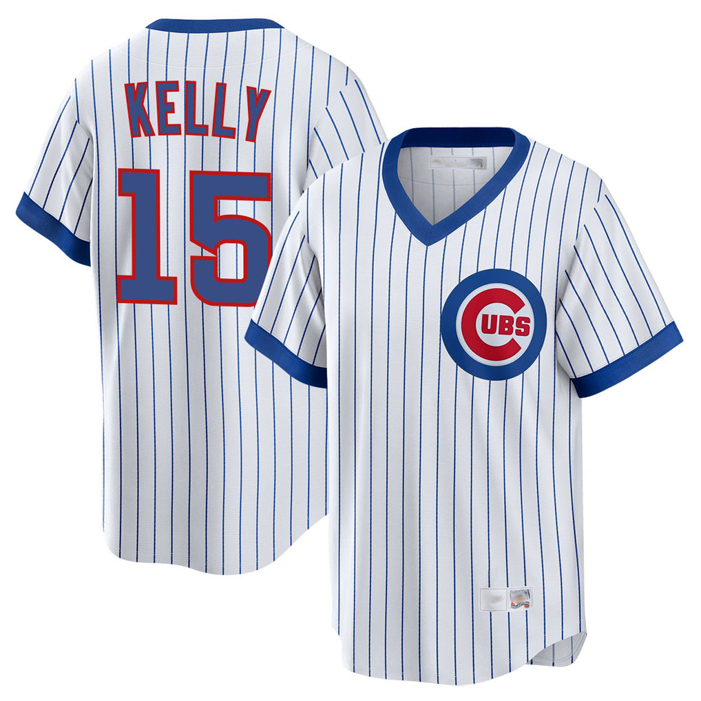 C.Cubs #15 Carson Kelly Player White T-shirt Cooperstown Collection Limited Ddoa Stitched Jerseys