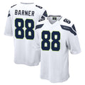 S.Seahawks #88 AJ Barner Player White Home Game Ddoa Stitched Jerseys