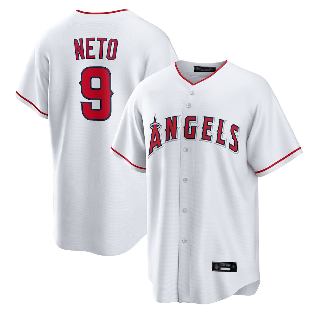 LA.Angels #9 Zach Neto Player White Home Game Ddoa Stitched Jerseys