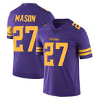 M.Vikings #27 Jordan Mason Player Purple Limited Color Rush Home Game Ddoa Stitched Jerseys