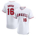 LA.Angels #16 Yusei Kikuchi Player White Limited Elite Ddoa Stitched Home Jerseys