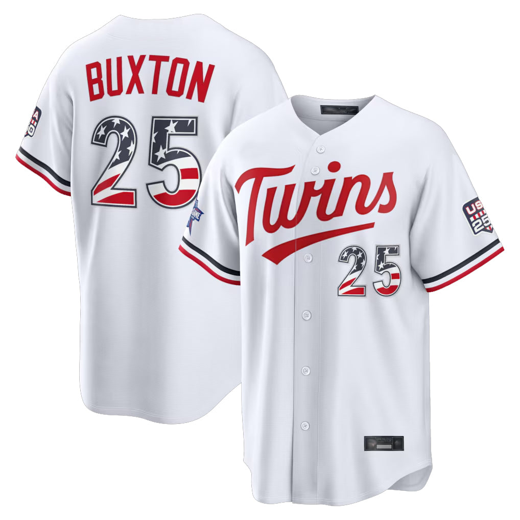 M.Twins #25 Byron Buxton Player White 2026 All-Star Edition Stars & Stripes Home Game Ddoa250Ys Stitched Jerseys