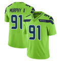 S.Seahawks #91 Byron Murphy II Player Green Limited Color Rush Home Game Ddoa Stitched Jerseys