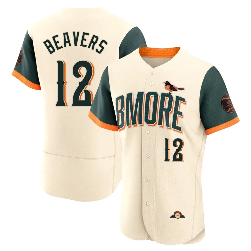 B.Orioles #12 Dylan Beavers Player Cream 2026 City Connect Limited Elite Home Game Ddoa Stitched Jerseys