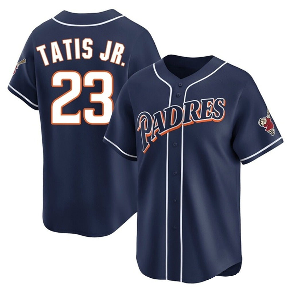 S.Diego Padres #23 Fernando Tatis Jr Player Navy Cooperstown Collection Limited Home Ddoa Stitched Jerseys