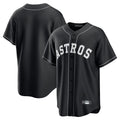 H.Astros ## Astros Blank Player Black Home Game Ddoa Stitched Jerseys