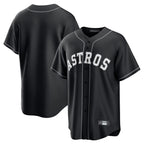 H.Astros ## Astros Blank Player Black Home Game Ddoa Stitched Jerseys