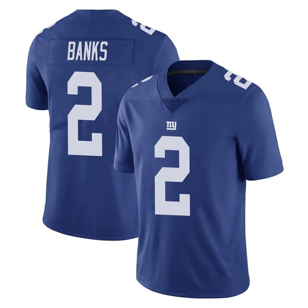NY.Giants #2 Deonte Banks Player Royal Limited Vapor Untouchable Home Game Ddoa Stitched Jerseys