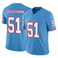 T.Titans #51 Austin Schlottmann Player Light Blue Limited Vapor F.U.S.E. Home Game Ddoa Stitched Jerseys