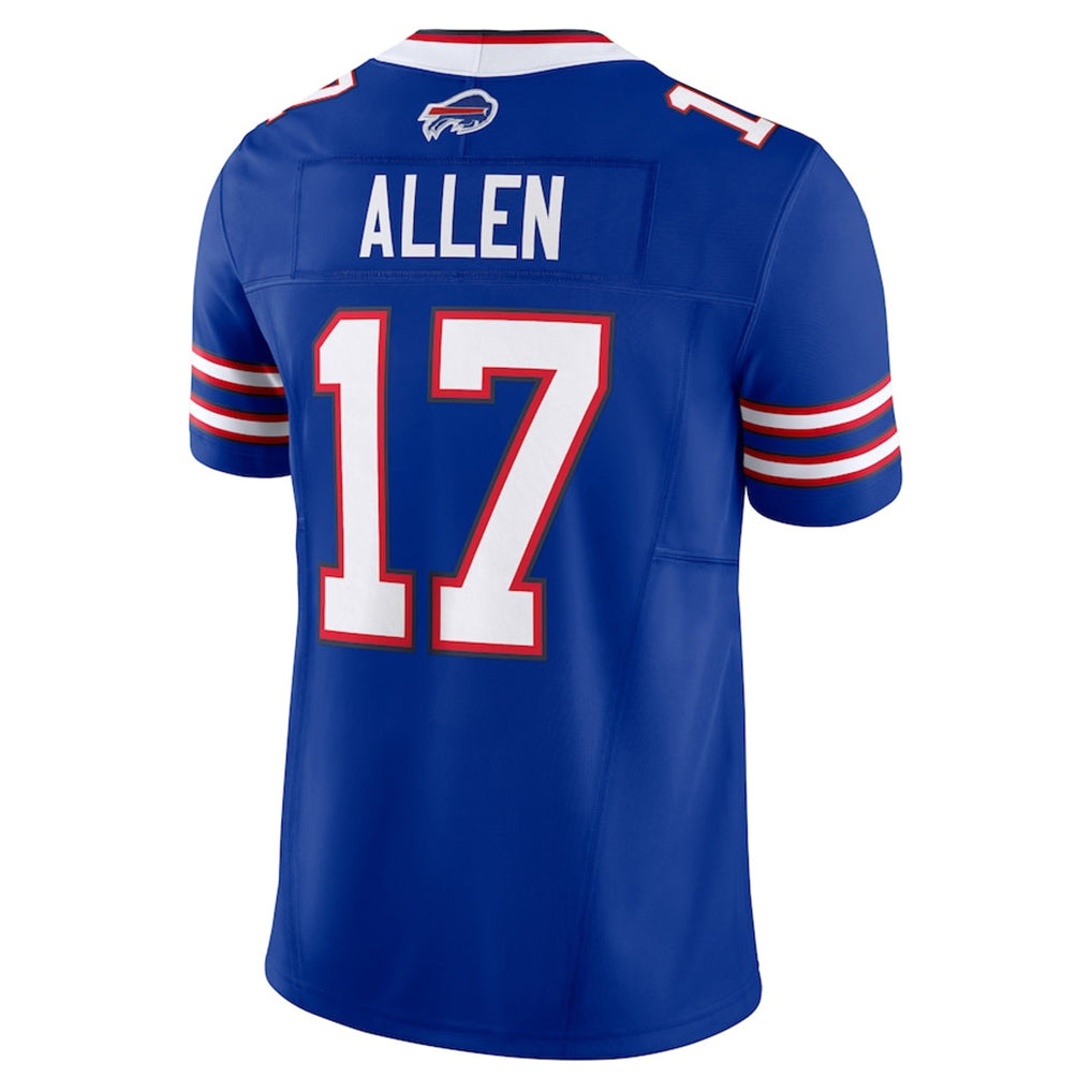 B.Bills #17 Josh Allen Player Royal Vapor F.U.S.E. Limited Ddoa Stitched Jerseys