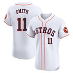 H.Astros #11 Cam Smith Player White Limited Elite Home Ddoa Stitched Jerseys